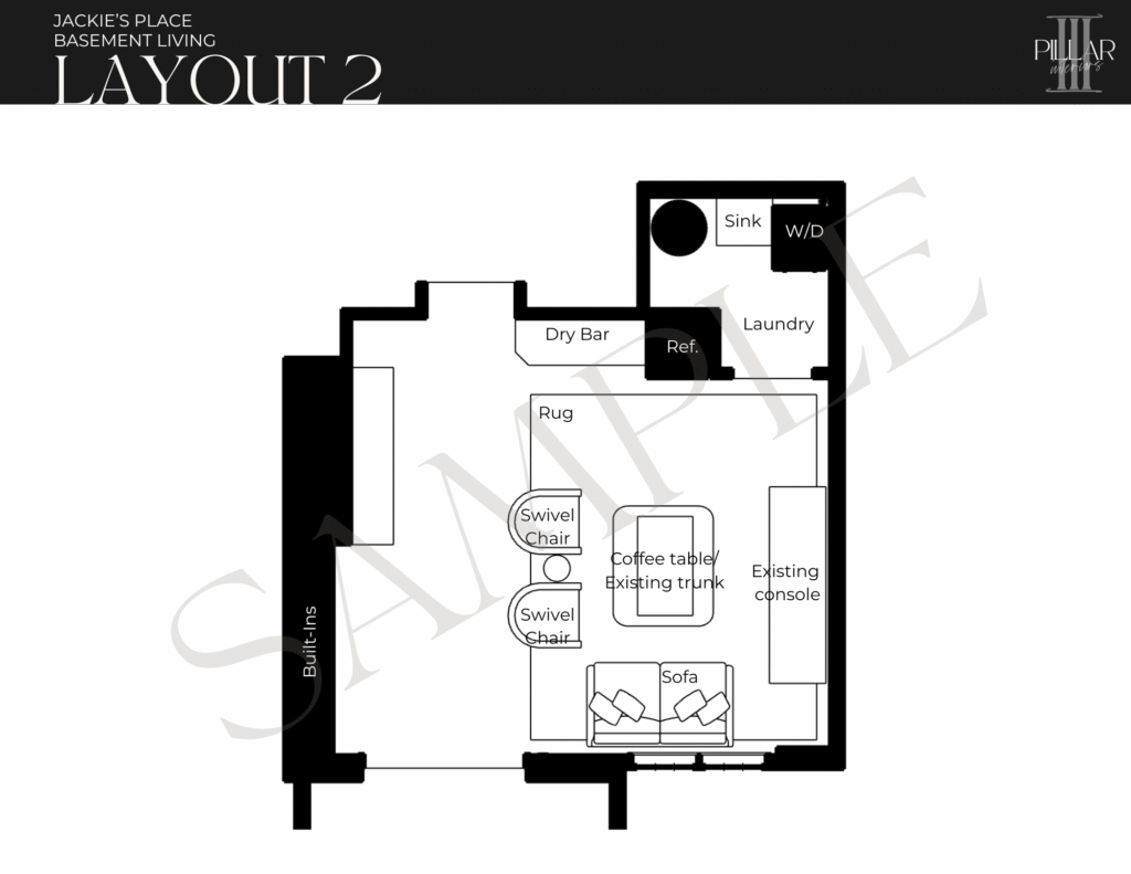 interior design basement layout